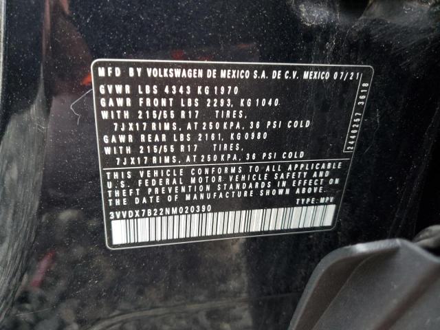 2022 VOLKSWAGEN TAOS S 3VVDX7B22NM020390