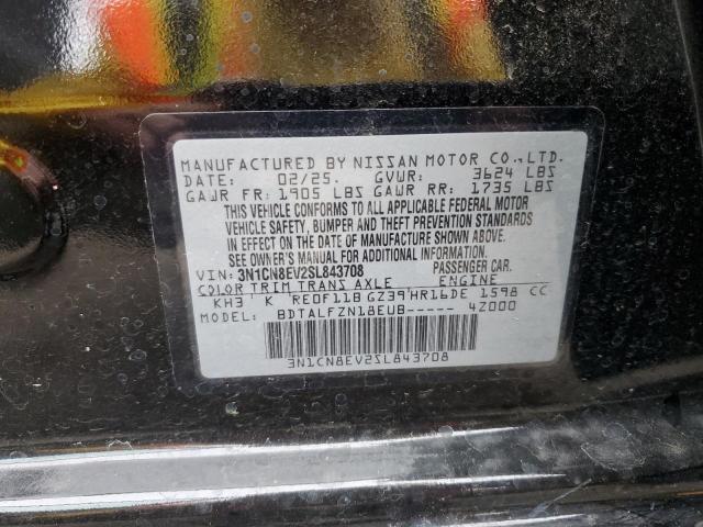 2025 NISSAN VERSA SV 3N1CN8EV2SL843708