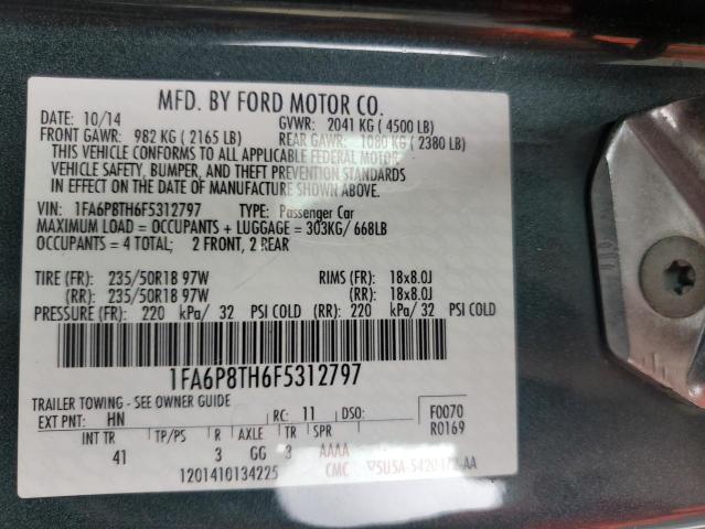 2015 FORD MUSTANG - 1FA6P8TH6F5312797