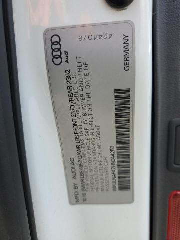 2017 AUDI A4 PREMIUM WAULNAF47HN044250
