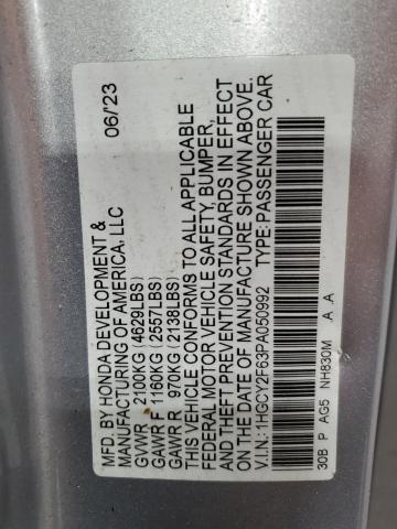 2023 HONDA ACCORD HYB - 1HGCY2F63PA050992