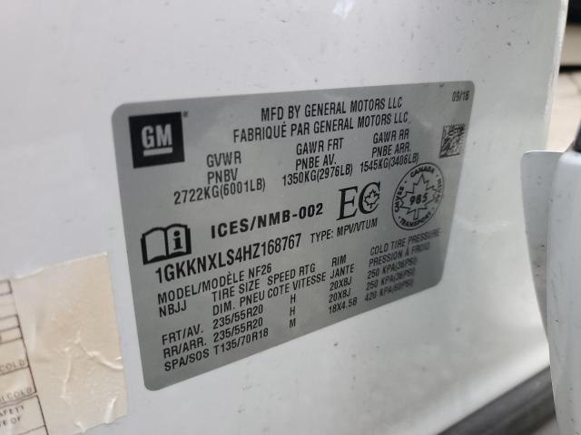 2017 GMC ACADIA DENALI 1GKKNXLS4HZ168767