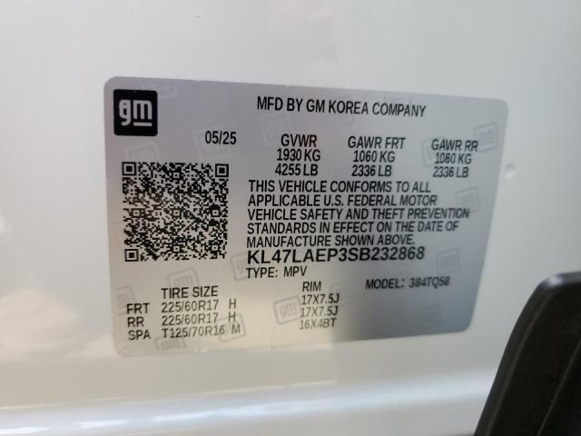 2025 BUICK ENVISTA PR KL47LAEP3SB232868