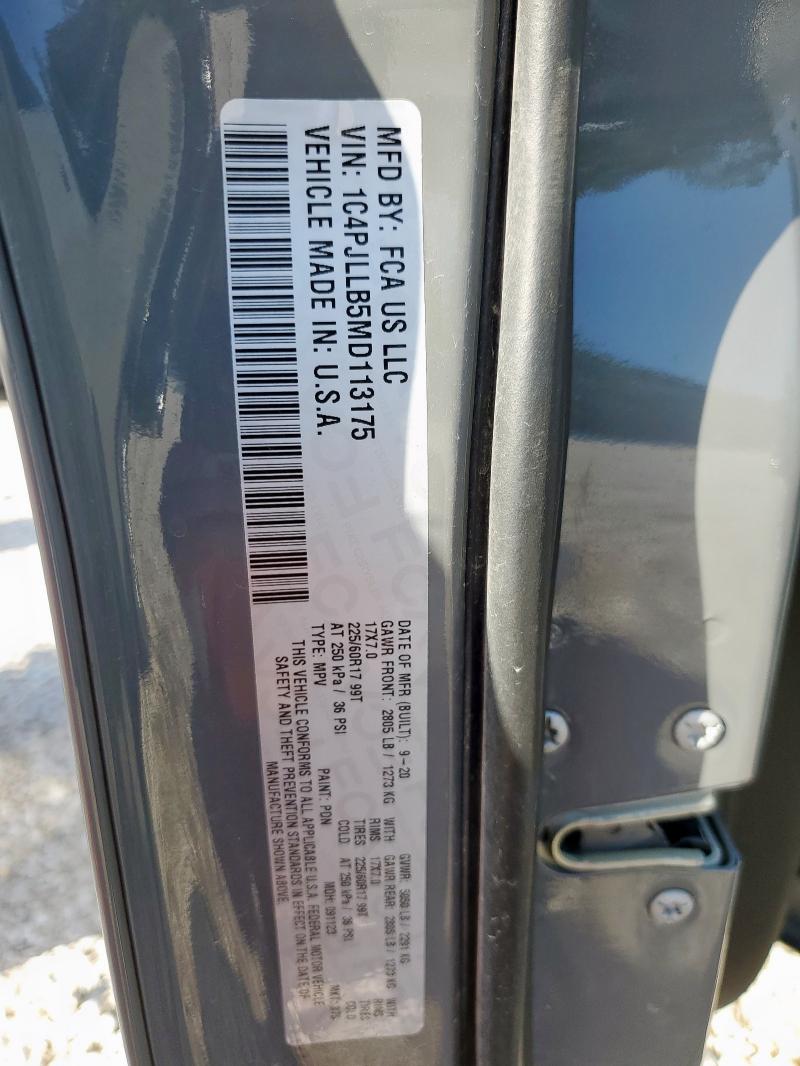 2021 JEEP CHEROKEE L 1C4PJLLB5MD113175