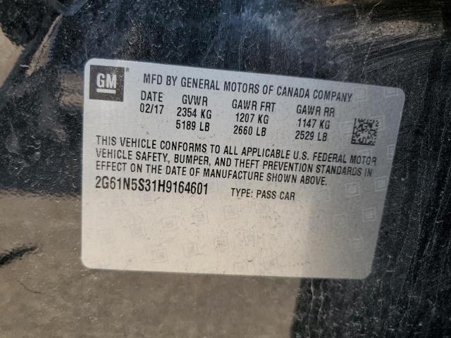 2017 CADILLAC XTS LUXURY 2G61N5S31H9164601