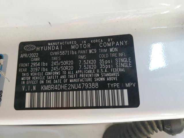 2022 HYUNDAI PALISADE S KM8R4DHE2NU479388