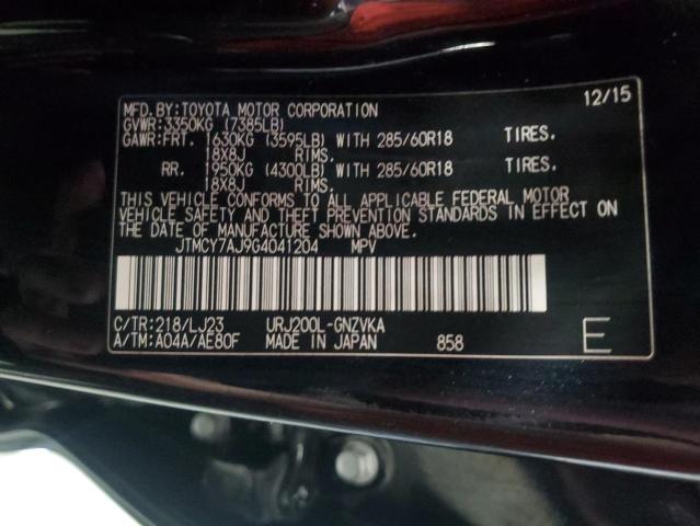 2016 TOYOTA LAND CRUIS JTMCY7AJ9G4041204