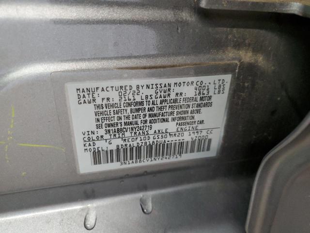 2022 NISSAN SENTRA SV 3N1AB8CV1NY242719