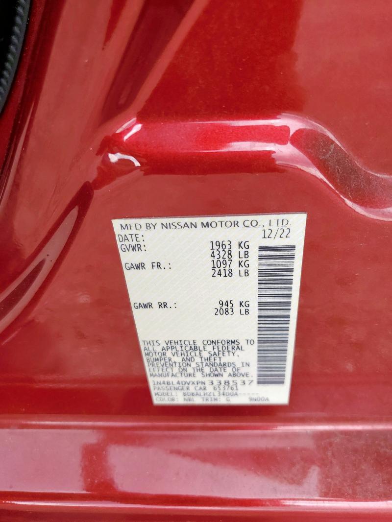 2023 NISSAN ALTIMA SV - 1N4BL4DVXPN338537