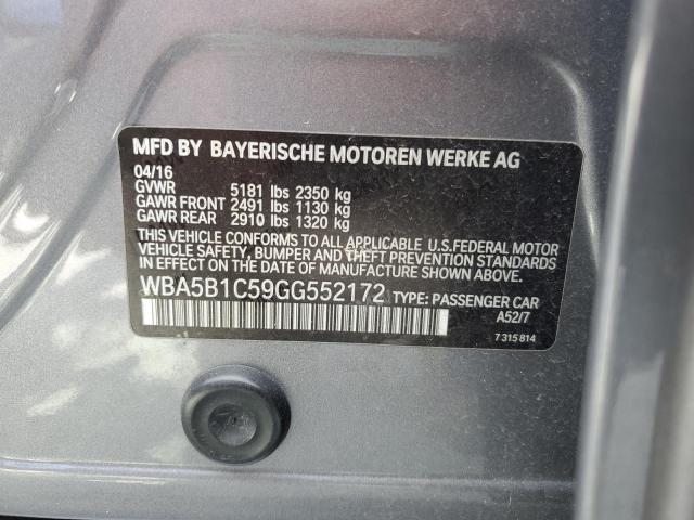 2016 BMW 535 I WBA5B1C59GG552172