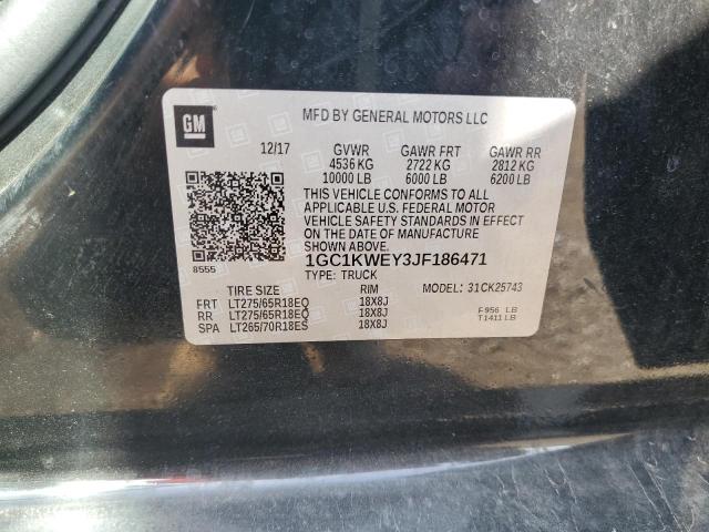 2018 CHEVROLET SILVERADO K2500 HEAVY DUTY LTZ 1GC1KWEY3JF186471