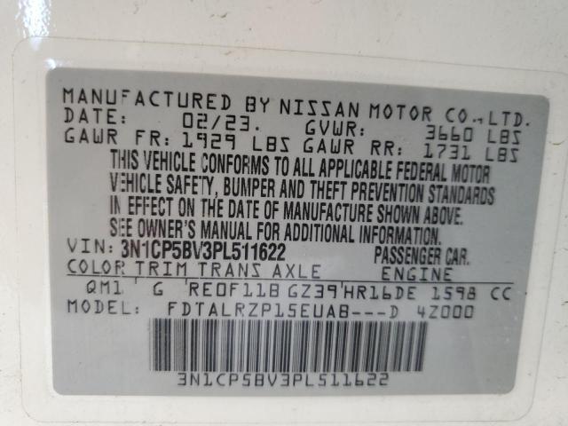 2023 NISSAN KICKS S 3N1CP5BV3PL511622