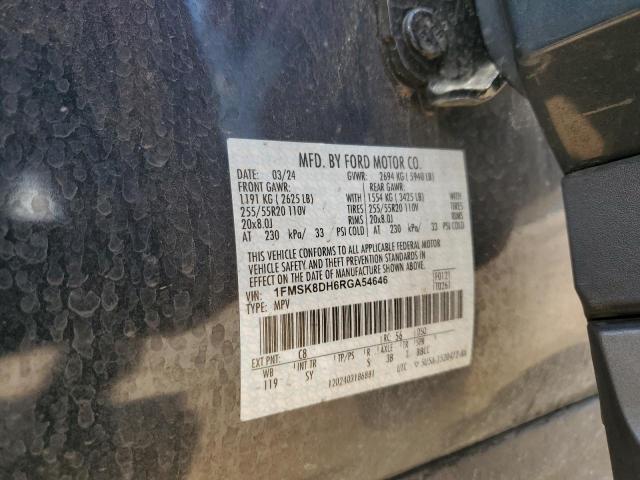 2024 FORD EXPLORER X 1FMSK8DH6RGA54646