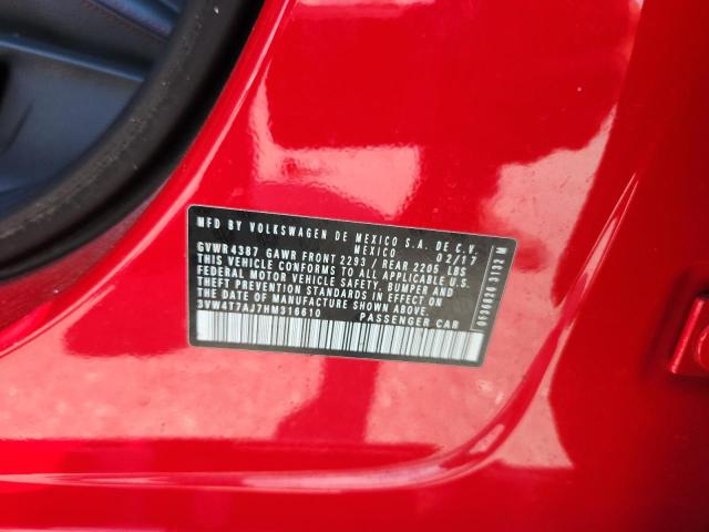 2017 VOLKSWAGEN JETTA GLI 3VW4T7AJ7HM316610