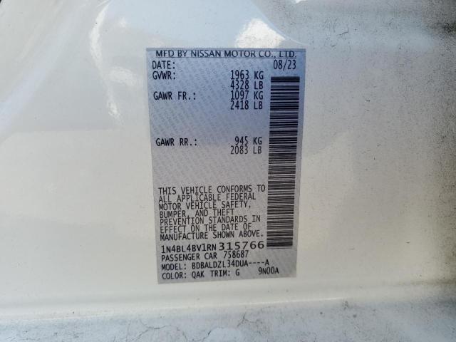2024 NISSAN ALTIMA S - 1N4BL4BV1RN315766