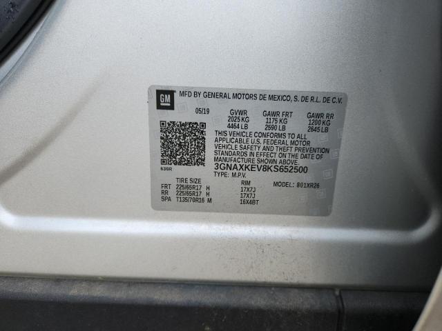 2019 CHEVROLET EQUINOX LT 3GNAXKEV8KS652500