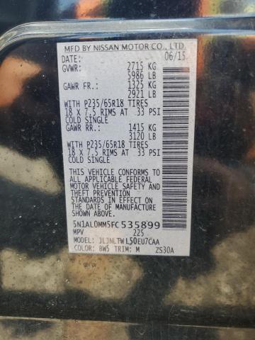 2015 INFINITI QX60 5N1AL0MM5FC535899