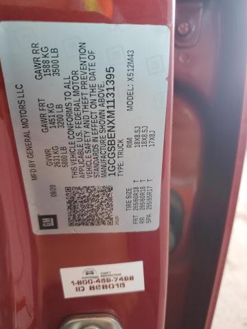2021 CHEVROLET COLORADO 1GCGSBENXM1131395
