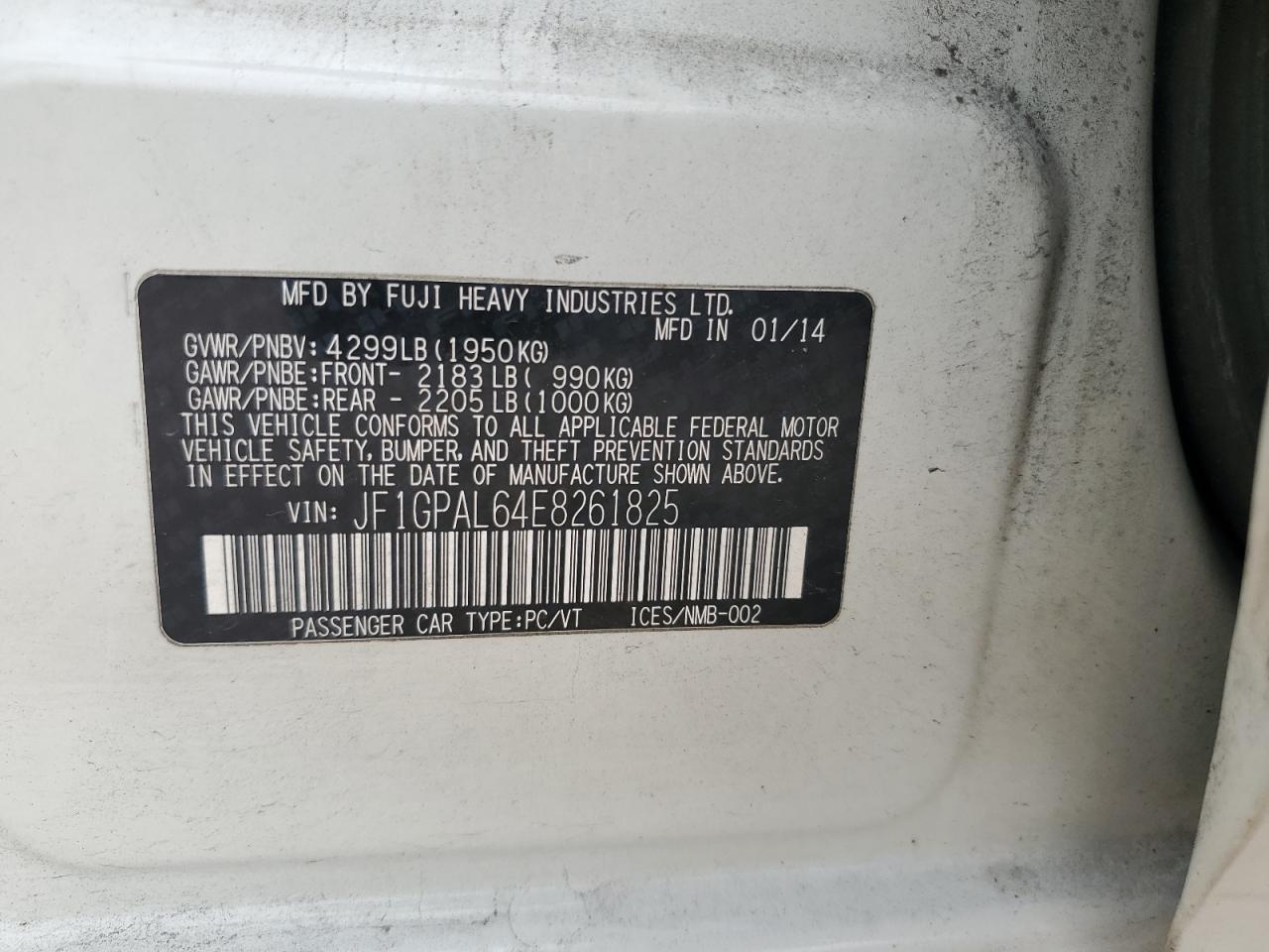 SUBARU IMPREZA SPORT PREMIUM