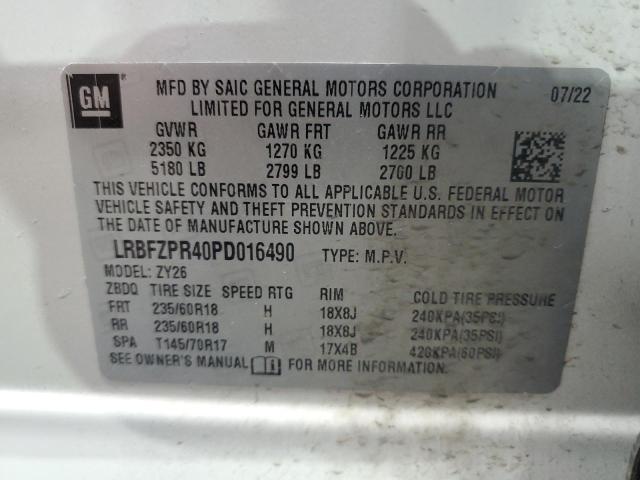 2023 BUICK ENVISION E LRBFZPR40PD016490