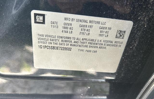 2014 CHEVROLET CRUZE LT - 1G1PC5SB3E7228602