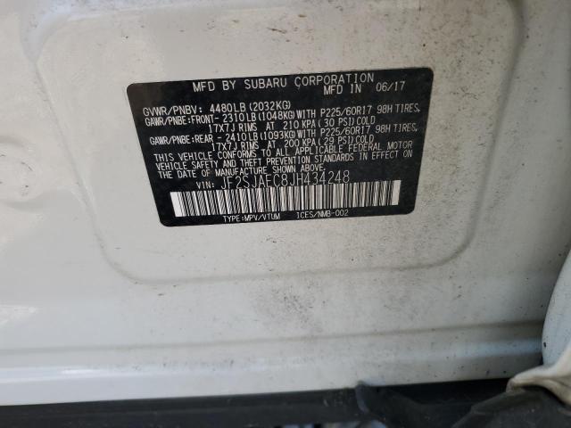 2018 SUBARU FORESTER 2 JF2SJAEC8JH434248