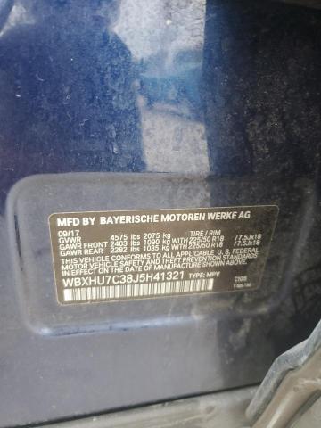 2018 BMW X1 SDRIVE2 WBXHU7C38J5H41321
