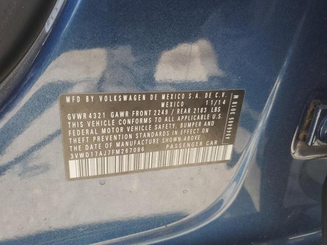 2015 VOLKSWAGEN JETTA SE 3VWD17AJ7FM267086