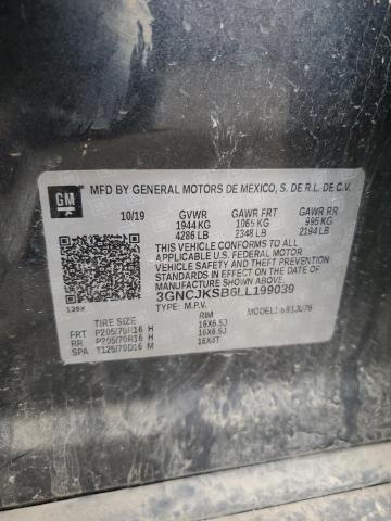 2020 CHEVROLET TRAX LS 3GNCJKSB6LL199039