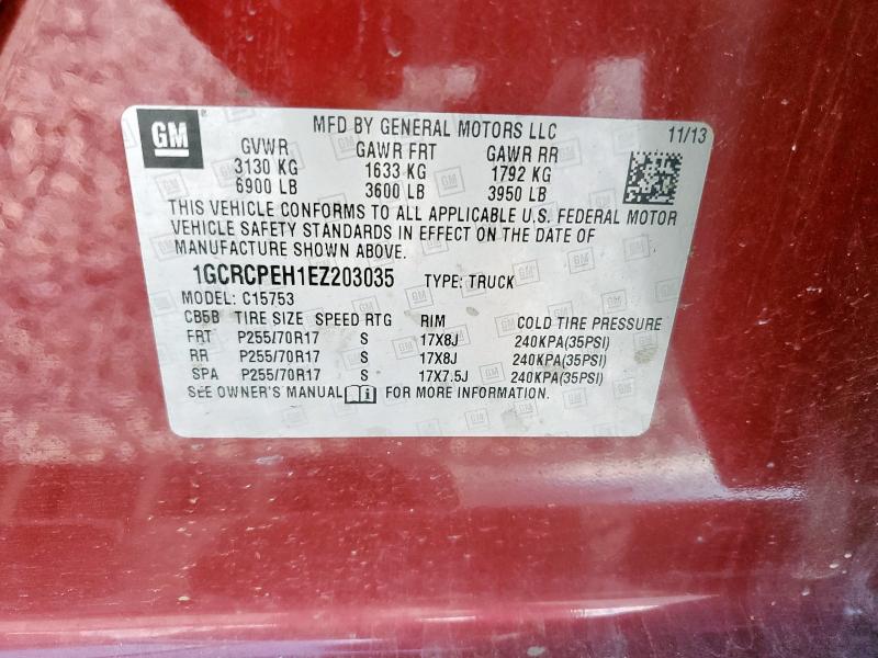 2014 CHEVROLET SILVERADO - 1GCRCPEH1EZ203035