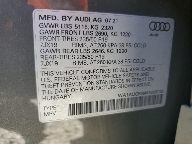 2022 AUDI Q3 PREMIUM WA1AUCF39N1008749