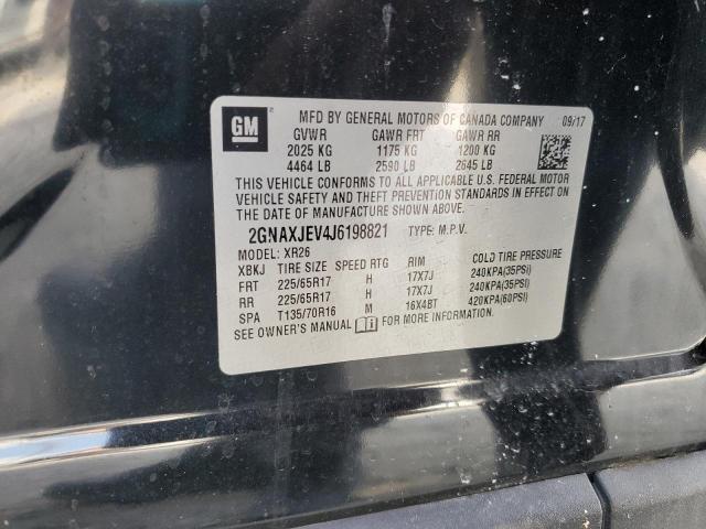 2018 CHEVROLET EQUINOX LT 2GNAXJEV4J6198821