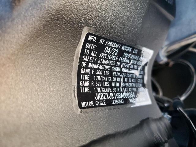 2024 KAWASAKI ZX636 K JKBZXJK16RA000354