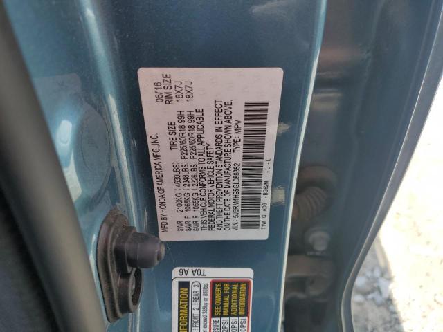 2016 HONDA CR-V TOURI 5J6RM4H95GL086382
