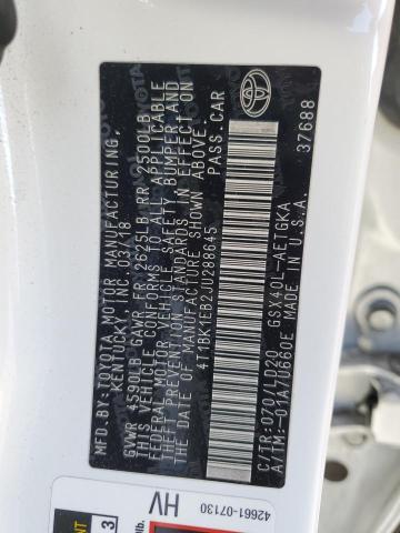 2018 TOYOTA AVALON XLE #3294275914