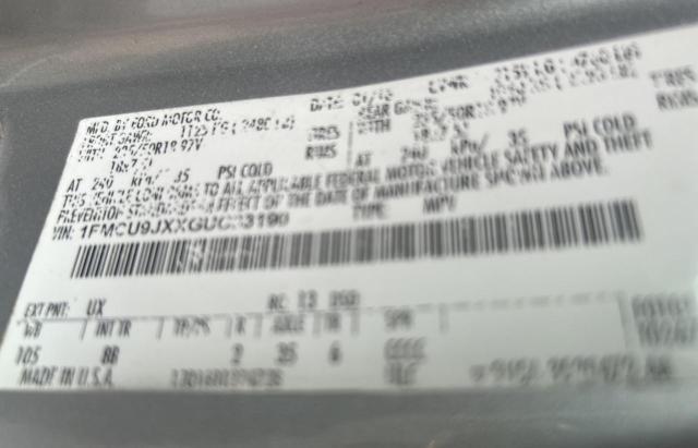 2016 FORD ESCAPE TIT - 1FMCU9JXXGUC33190