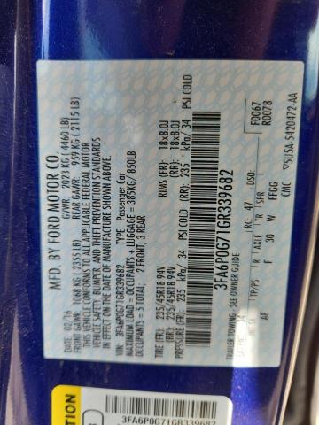2016 FORD FUSION S 3FA6P0G71GR339682