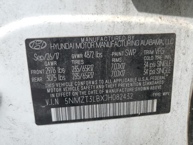 2018 HYUNDAI SANTA FE S - 5NMZT3LBXJH082432