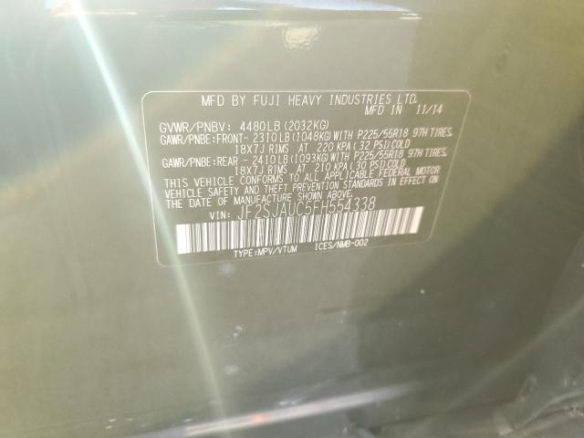 2015 SUBARU FORESTER 2 JF2SJAUC5FH554338