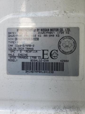 2017 NISSAN SENTRA S 3N1AB7AP8HL641238