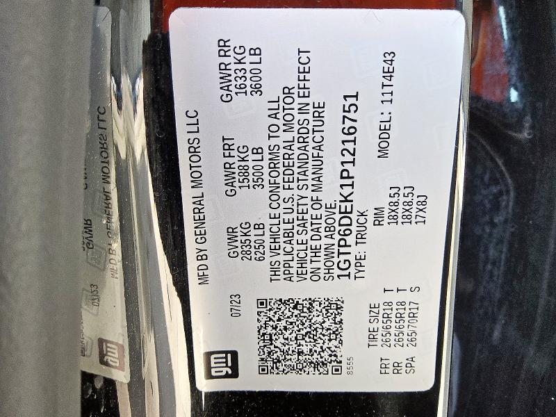 2023 GMC CANYON AT4 1GTP6DEK1P1216751