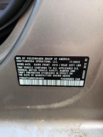 2013 VOLKSWAGEN PASSAT S - 1VWAP7A35DC064828