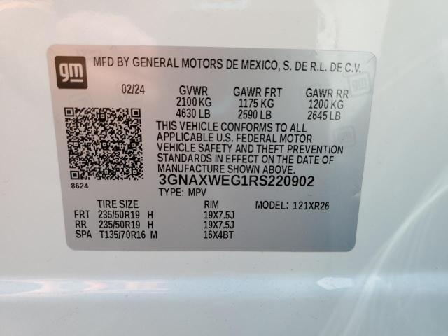 2024 CHEVROLET EQUINOX RS 3GNAXWEG1RS220902