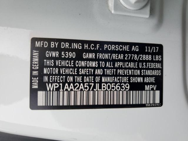 2018 PORSCHE MACAN WP1AA2A57JLB05639