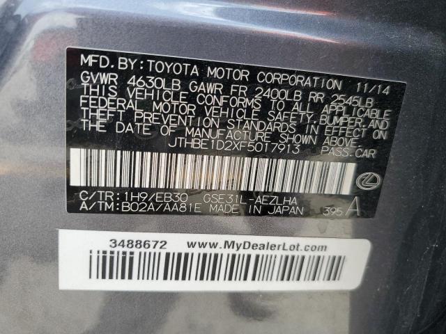 2015 LEXUS IS 350 - JTHBE1D2XF5017913