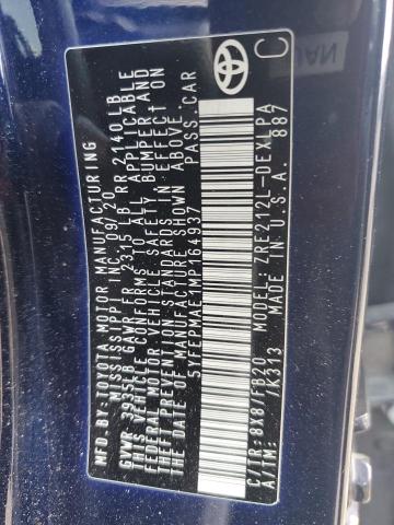 2021 TOYOTA COROLLA LE - 5YFEPMAE1MP164937