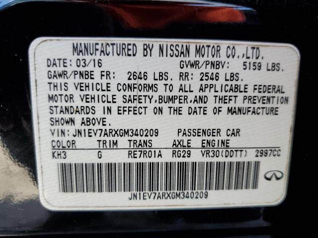 2016 INFINITI Q50 PREMIUM JN1EV7ARXGM340209