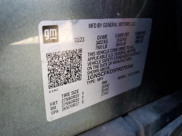 2023 CHEVROLET SUBURBAN C 1GNSCFKD5PR279364