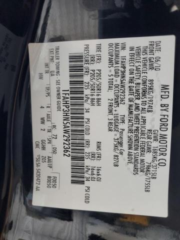 2010 FORD FOCUS SEL - 1FAHP3HN5AW292362