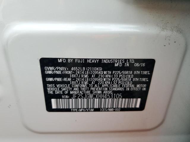 2017 SUBARU FORESTER 2.0XT TOURING JF2SJGWCXHH453105
